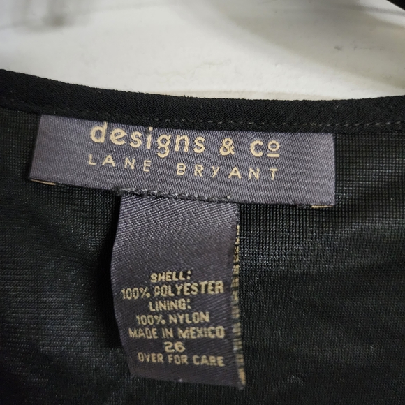 Lane Bryant Black Maxi Dress with Lavender Floral - Picture 6 of 6